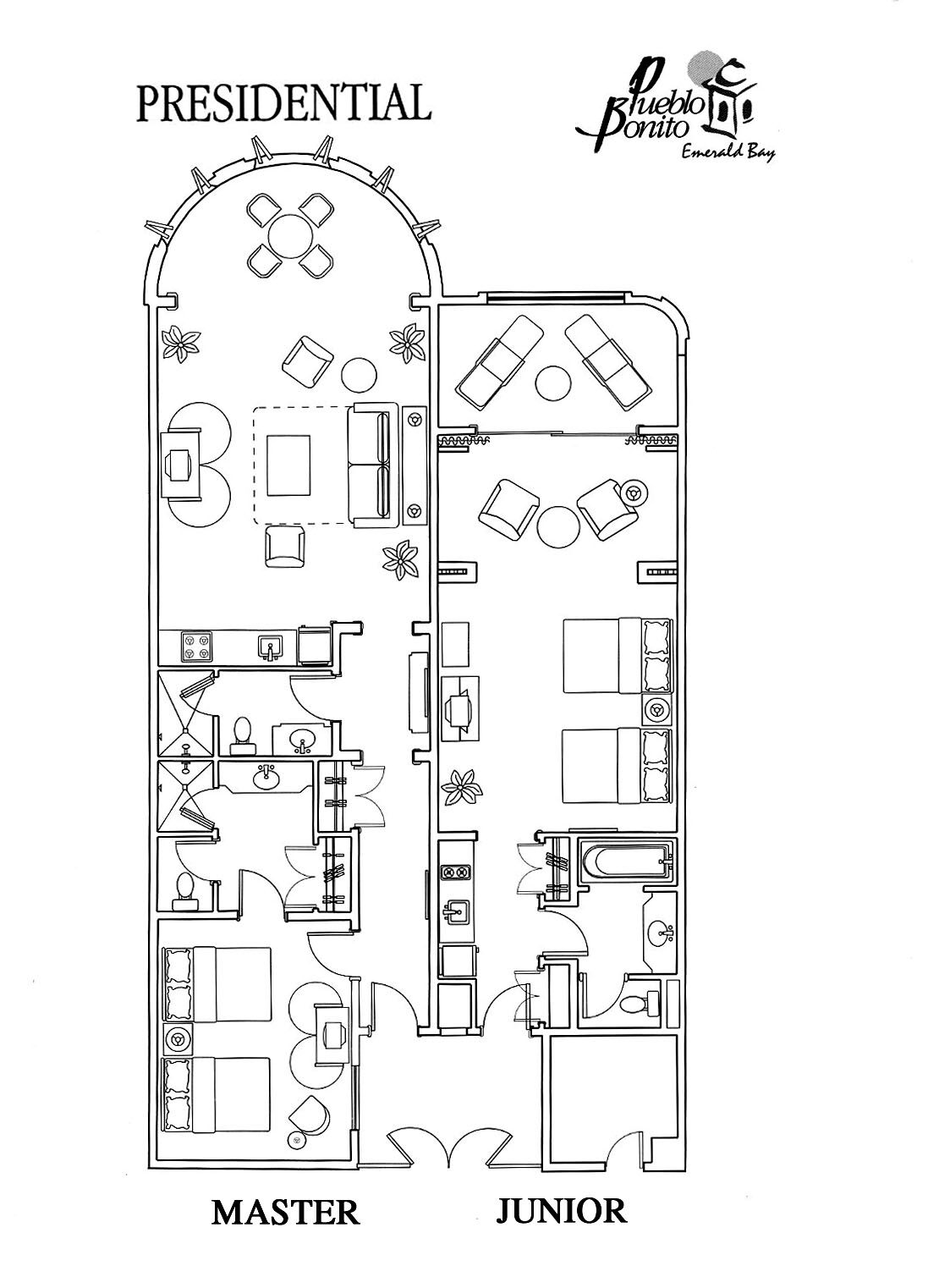 Presidential Suite Floor Plan
